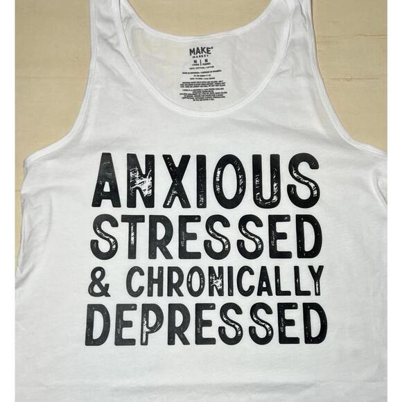 NWT White Tank Top Medium - Picture 2 of 2